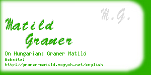 matild graner business card